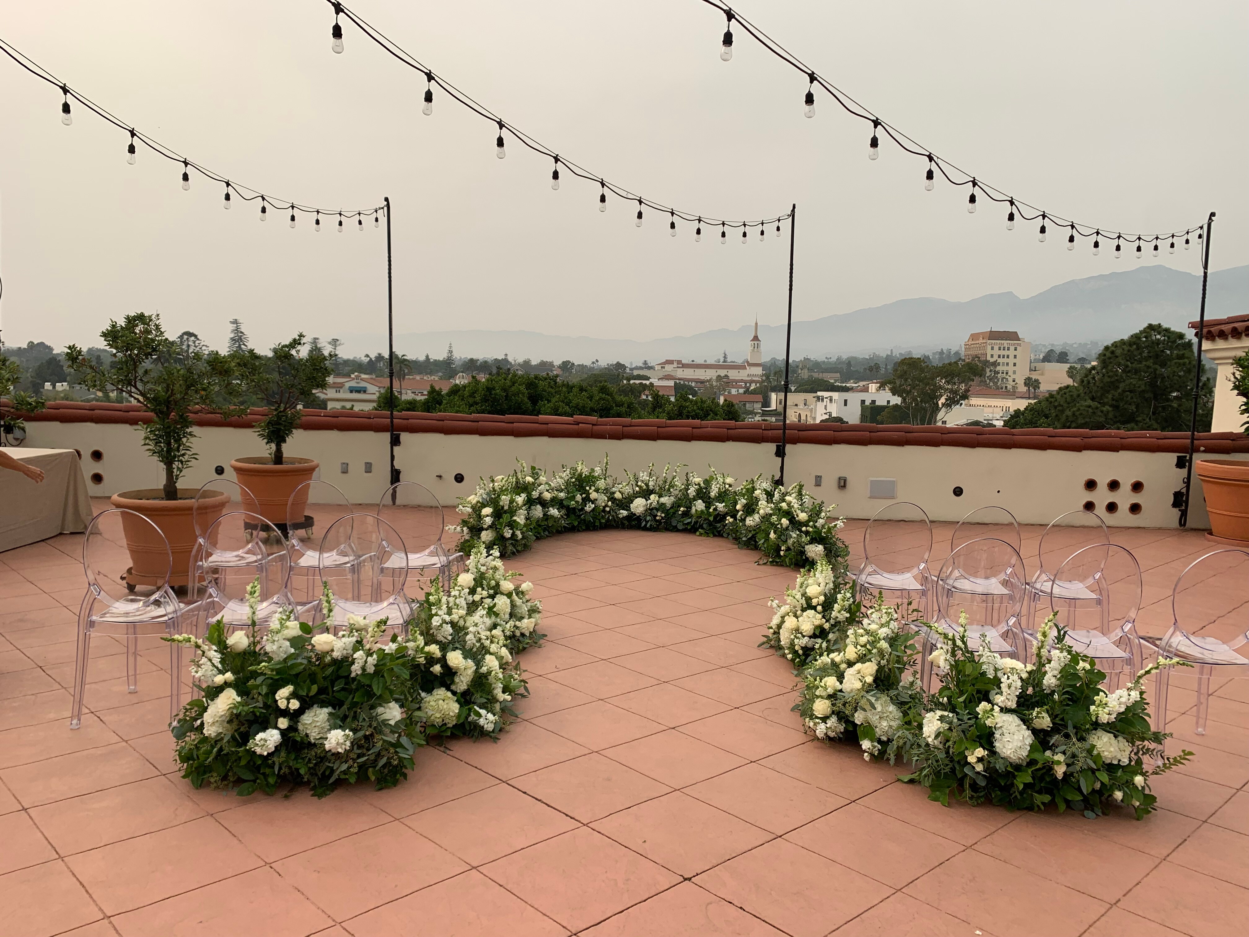 White Florals Ceremony